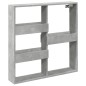 vidaXL Wandschrank Betongrau 80x15x80 cm Holzwerkstoff vidaXL Wandschrank Betongrau 80x15x80 cm Holzwerkstoff