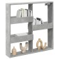 vidaXL Wandschrank Betongrau 80x15x80 cm Holzwerkstoff vidaXL Wandschrank Betongrau 80x15x80 cm Holzwerkstoff