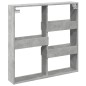 vidaXL Wandschrank Betongrau 80x15x80 cm Holzwerkstoff vidaXL Wandschrank Betongrau 80x15x80 cm Holzwerkstoff