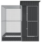 vidaXL Voliere mit Erweiterung Silbern 209x203x216 cm Stahl vidaXL Voliere mit Erweiterung Silbern 209x203x216 cm Stahl