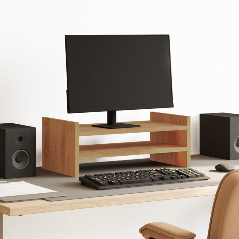 vidaXL Monitorständer Artisan-Eiche 50x27x20 cm Holzwerkstoff vidaXL Monitorständer Artisan-Eiche 50x27x20 cm Holzwerkstoff