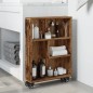 vidaXL Aufbewahrungswagen Schmal Altholz-Optik 48x13x68 Holzwerkstoff vidaXL Aufbewahrungswagen Schmal Altholz-Optik 48x13x68 Holzwerkstoff