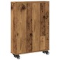 vidaXL Aufbewahrungswagen Schmal Altholz-Optik 48x13x68 Holzwerkstoff vidaXL Aufbewahrungswagen Schmal Altholz-Optik 48x13x68 Holzwerkstoff