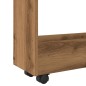 vidaXL Aufbewahrungswagen Schmal 3 Etagen Artisan-Eiche Holzwerkstoff vidaXL Aufbewahrungswagen Schmal 3 Etagen Artisan-Eiche Holzwerkstoff