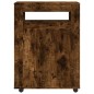 vidaXL Badschrank Schmal mit Rollen Räuchereiche Holzwerkstoff vidaXL Badschrank Schmal mit Rollen Räuchereiche Holzwerkstoff