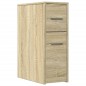 vidaXL Badschrank Schmal mit Rollen Sonoma-Eiche Holzwerkstoff vidaXL Badschrank Schmal mit Rollen Sonoma-Eiche Holzwerkstoff