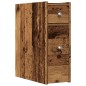 vidaXL Badschrank Schmal mit Rollen Altholz-Optik Holzwerkstoff vidaXL Badschrank Schmal mit Rollen Altholz-Optik Holzwerkstoff