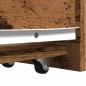 vidaXL Badschrank Schmal mit Rollen Altholz-Optik Holzwerkstoff vidaXL Badschrank Schmal mit Rollen Altholz-Optik Holzwerkstoff