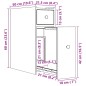vidaXL Badschrank Schmal mit Rollen Altholz-Optik Holzwerkstoff vidaXL Badschrank Schmal mit Rollen Altholz-Optik Holzwerkstoff