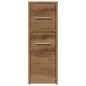 vidaXL Badschrank Schmal mit Rollen Artisan-Eiche Holzwerkstoff vidaXL Badschrank Schmal mit Rollen Artisan-Eiche Holzwerkstoff