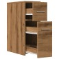 vidaXL Badschrank Schmal mit Rollen Artisan-Eiche Holzwerkstoff vidaXL Badschrank Schmal mit Rollen Artisan-Eiche Holzwerkstoff