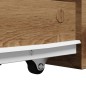 vidaXL Badschrank Schmal mit Rollen Artisan-Eiche Holzwerkstoff vidaXL Badschrank Schmal mit Rollen Artisan-Eiche Holzwerkstoff