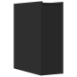 vidaXL Badschrank Schmal mit Rollen Schwarz Holzwerkstoff vidaXL Badschrank Schmal mit Rollen Schwarz Holzwerkstoff