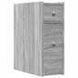 vidaXL Badschrank Schmal mit Rollen Grau Sonoma Holzwerkstoff vidaXL Badschrank Schmal mit Rollen Grau Sonoma Holzwerkstoff