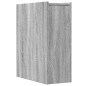 vidaXL Badschrank Schmal mit Rollen Grau Sonoma Holzwerkstoff vidaXL Badschrank Schmal mit Rollen Grau Sonoma Holzwerkstoff