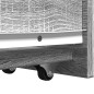 vidaXL Badschrank Schmal mit Rollen Grau Sonoma Holzwerkstoff vidaXL Badschrank Schmal mit Rollen Grau Sonoma Holzwerkstoff
