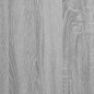 vidaXL Badschrank Schmal mit Rollen Grau Sonoma Holzwerkstoff vidaXL Badschrank Schmal mit Rollen Grau Sonoma Holzwerkstoff