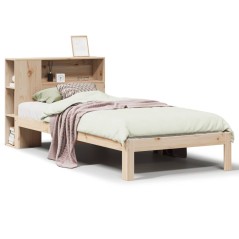 vidaXL Bücherregalbett ohne Matratze 75x190 cm Massivholz Kiefer