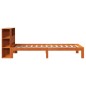 vidaXL Massivholzbett mit Regal ohne Matratze Wachsbraun 90x190 cm vidaXL Massivholzbett mit Regal ohne Matratze Wachsbraun 90x190 cm