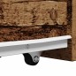 vidaXL Badschrank Schmal mit Rollen Altholz-Optik Holzwerkstoff vidaXL Badschrank Schmal mit Rollen Altholz-Optik Holzwerkstoff