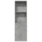 vidaXL Badschrank Schmal mit Rollen Betongrau Holzwerkstoff vidaXL Badschrank Schmal mit Rollen Betongrau Holzwerkstoff