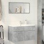 vidaXL Waschbeckenunterschrank Betongrau 80x38,5x46 cm Holzwerkstoff vidaXL Waschbeckenunterschrank Betongrau 80x38,5x46 cm Holzwerkstoff