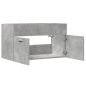 vidaXL Waschbeckenunterschrank Betongrau 80x38,5x46 cm Holzwerkstoff vidaXL Waschbeckenunterschrank Betongrau 80x38,5x46 cm Holzwerkstoff