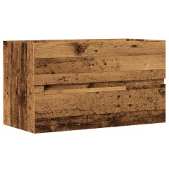 vidaXL Bad-Hängeschrank Altholz-Optik 80x38,5x45 cm Holzwerkstoff