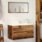vidaXL Bad-Hängeschrank Altholz-Optik 80x38,5x45 cm Holzwerkstoff vidaXL Bad-Hängeschrank Altholz-Optik 80x38,5x45 cm Holzwerkstoff