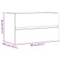 vidaXL Bad-Hängeschrank Altholz-Optik 80x38,5x45 cm Holzwerkstoff vidaXL Bad-Hängeschrank Altholz-Optik 80x38,5x45 cm Holzwerkstoff