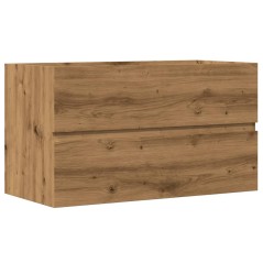 vidaXL Waschbeckenunterschrank Artisan-Eiche 90x38,5x45 Holzwerkstoff