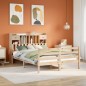 vidaXL Massivholzbett mit Regal ohne Matratze 150x200 cm Kiefernholz vidaXL Massivholzbett mit Regal ohne Matratze 150x200 cm Kiefernholz