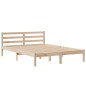 vidaXL Massivholzbett mit Regal ohne Matratze 150x200 cm Kiefernholz vidaXL Massivholzbett mit Regal ohne Matratze 150x200 cm Kiefernholz