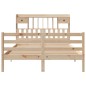 vidaXL Massivholzbett mit Regal ohne Matratze 160x200 cm Kiefernholz vidaXL Massivholzbett mit Regal ohne Matratze 160x200 cm Kiefernholz