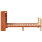 vidaXL Massivholzbett mit Regal ohne Matratze Wachsbraun 90x190 cm vidaXL Massivholzbett mit Regal ohne Matratze Wachsbraun 90x190 cm