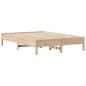 vidaXL Massivholzbett mit Regal ohne Matratze 150x200 cm Kiefer vidaXL Massivholzbett mit Regal ohne Matratze 150x200 cm Kiefer