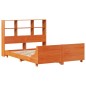 vidaXL Massivholzbett ohne Matratze Wachsbraun 150x200 cm Kiefernholz vidaXL Massivholzbett ohne Matratze Wachsbraun 150x200 cm Kiefernholz