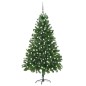 Künstlicher Weihnachtsbaum mit LEDs & Kugeln 210 cm Grün Künstlicher Weihnachtsbaum mit LEDs & Kugeln 210 cm Grün