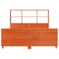 vidaXL Massivholzbett ohne Matratze Wachsbraun 135x190 cm Kiefernholz vidaXL Massivholzbett ohne Matratze Wachsbraun 135x190 cm Kiefernholz
