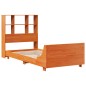 vidaXL Massivholzbett ohne Matratze Wachsbraun 90x190 cm Kiefernholz vidaXL Massivholzbett ohne Matratze Wachsbraun 90x190 cm Kiefernholz