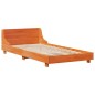 vidaXL Massivholzbett ohne Matratze Wachsbraun 90x190 cm Kiefernholz vidaXL Massivholzbett ohne Matratze Wachsbraun 90x190 cm Kiefernholz