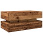 vidaXL Couchtisch mit LED-Leuchten Altholz-Optik 90x50x40 cm vidaXL Couchtisch mit LED-Leuchten Altholz-Optik 90x50x40 cm