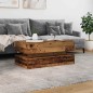 vidaXL Couchtisch mit LED-Leuchten Altholz-Optik 90x50x40 cm vidaXL Couchtisch mit LED-Leuchten Altholz-Optik 90x50x40 cm