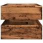 vidaXL Couchtisch mit LED-Leuchten Altholz-Optik 90x50x40 cm vidaXL Couchtisch mit LED-Leuchten Altholz-Optik 90x50x40 cm