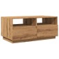 vidaXL Couchtisch mit LED-Leuchten Artisan-Eiche 90x49x40 cm vidaXL Couchtisch mit LED-Leuchten Artisan-Eiche 90x49x40 cm
