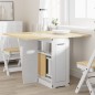 vidaXL Butterfly-Esstisch Klappbar Corona Weiß Massivholz Kiefer vidaXL Butterfly-Esstisch Klappbar Corona Weiß Massivholz Kiefer