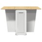 vidaXL Butterfly-Esstisch Klappbar Corona Weiß Massivholz Kiefer vidaXL Butterfly-Esstisch Klappbar Corona Weiß Massivholz Kiefer