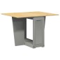 vidaXL Butterfly-Esstisch Klappbar Corona Grau Massivholz Kiefer vidaXL Butterfly-Esstisch Klappbar Corona Grau Massivholz Kiefer