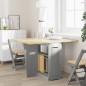 vidaXL Butterfly-Esstisch Klappbar Corona Grau Massivholz Kiefer vidaXL Butterfly-Esstisch Klappbar Corona Grau Massivholz Kiefer
