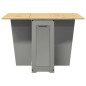 vidaXL Butterfly-Esstisch Klappbar Corona Grau Massivholz Kiefer vidaXL Butterfly-Esstisch Klappbar Corona Grau Massivholz Kiefer